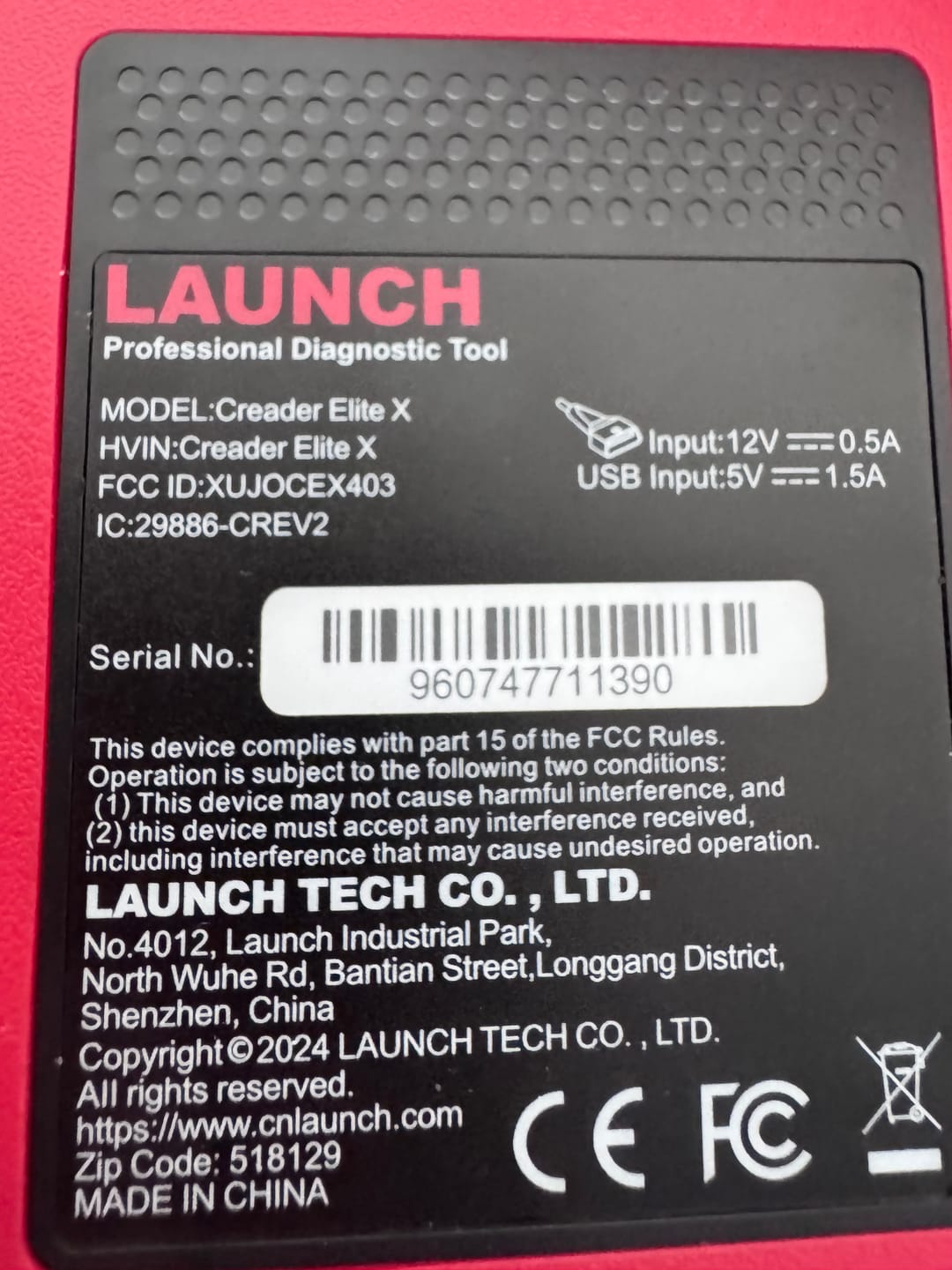 Customer photo review of Creader Elite X V2