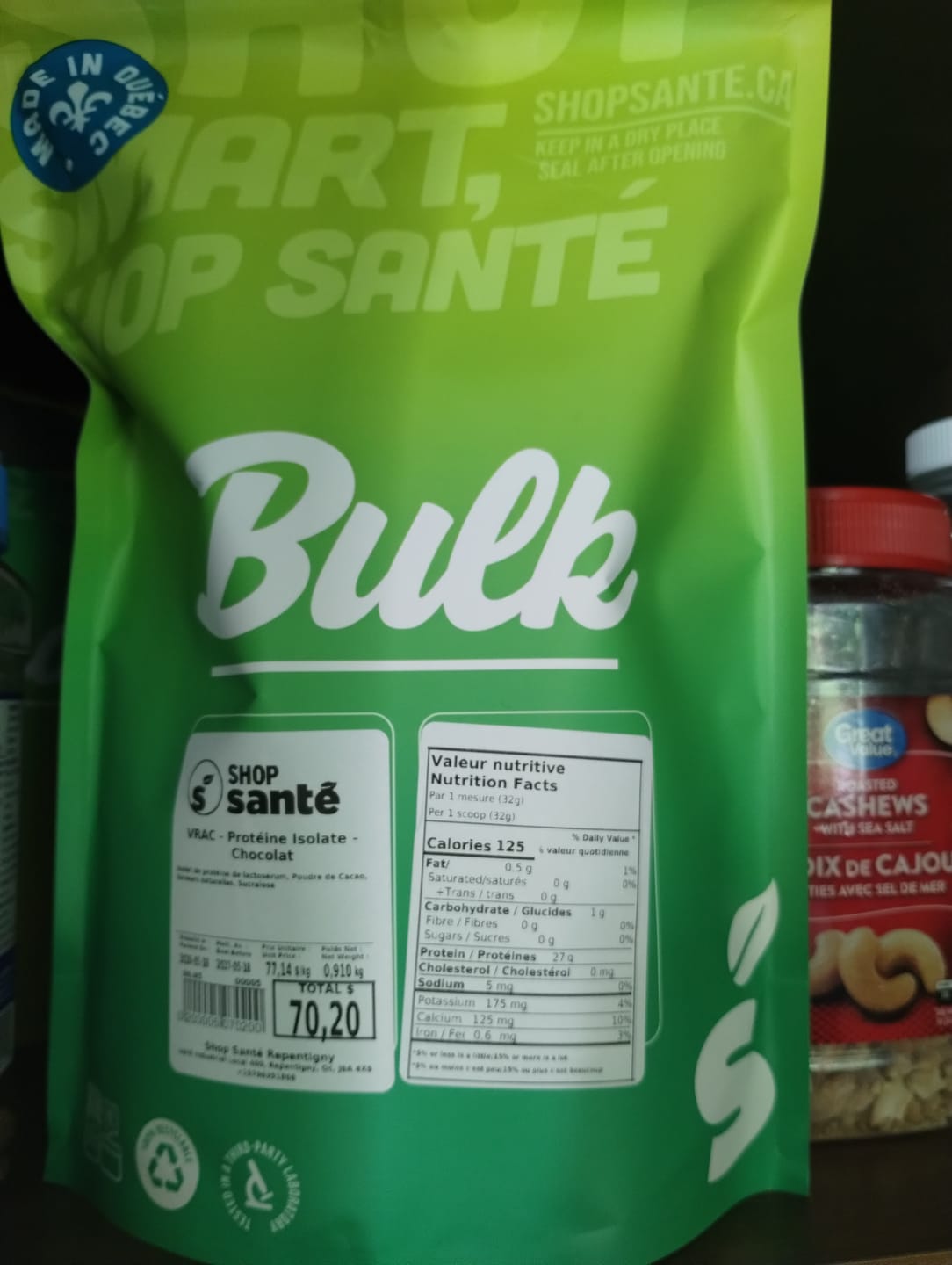 Customer photo review of Vrac - Protéine Isolate - 1lb