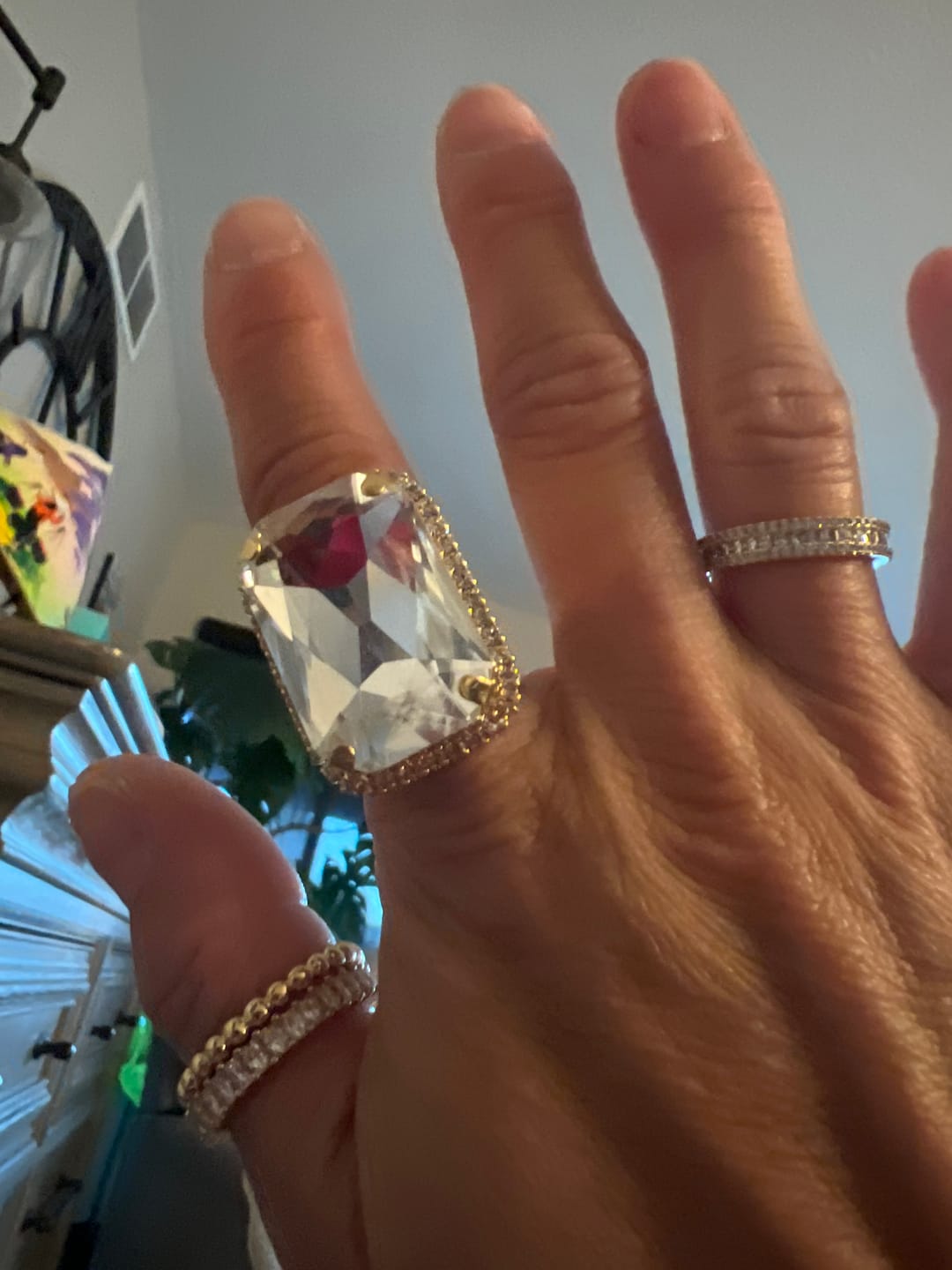 Customer photo review of Stardust Crystal Ring