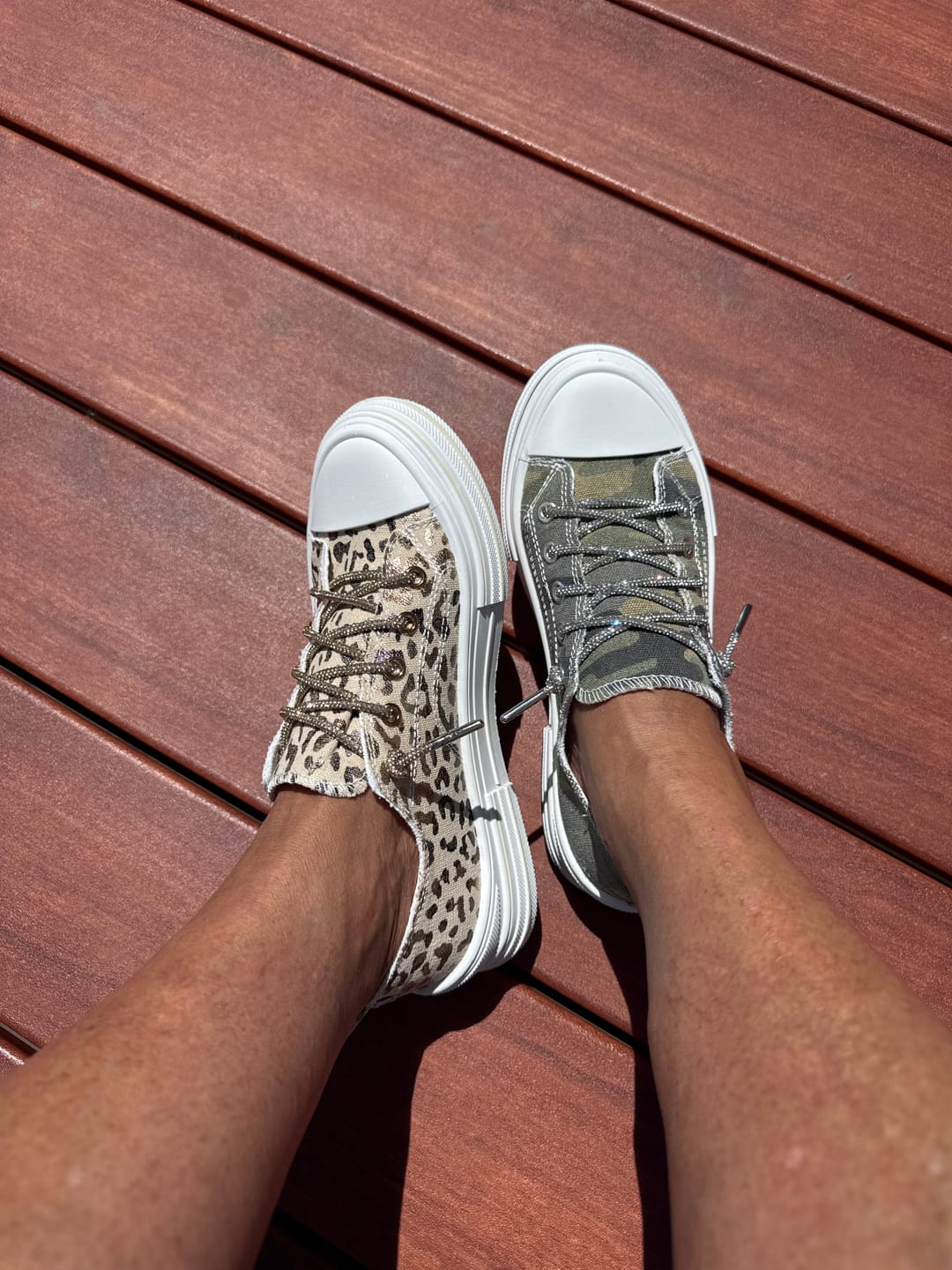 Customer photo review of Very G Natural Aman Leopard Sneakers