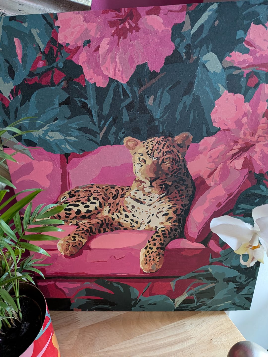 Customer photo review of Wild elegance | Paint by Number
