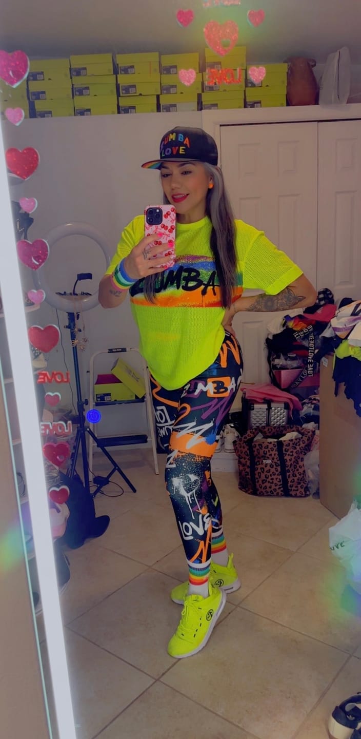 Customer photo review of Pride High Waisted Ankle Leggings