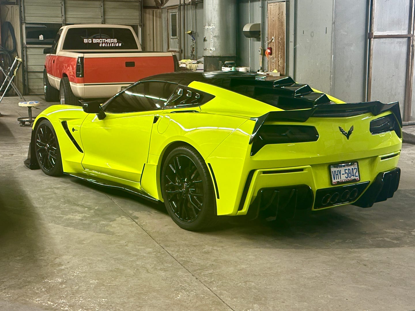 Customer photo review of Corvette C7 Add On Rear Bumper Diffuser