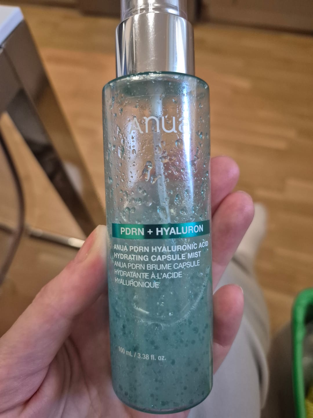 Customer photo review of Mitrinošs sprejs Anua PDRN Hyaluronic Acid Hydrating Capsule Mist