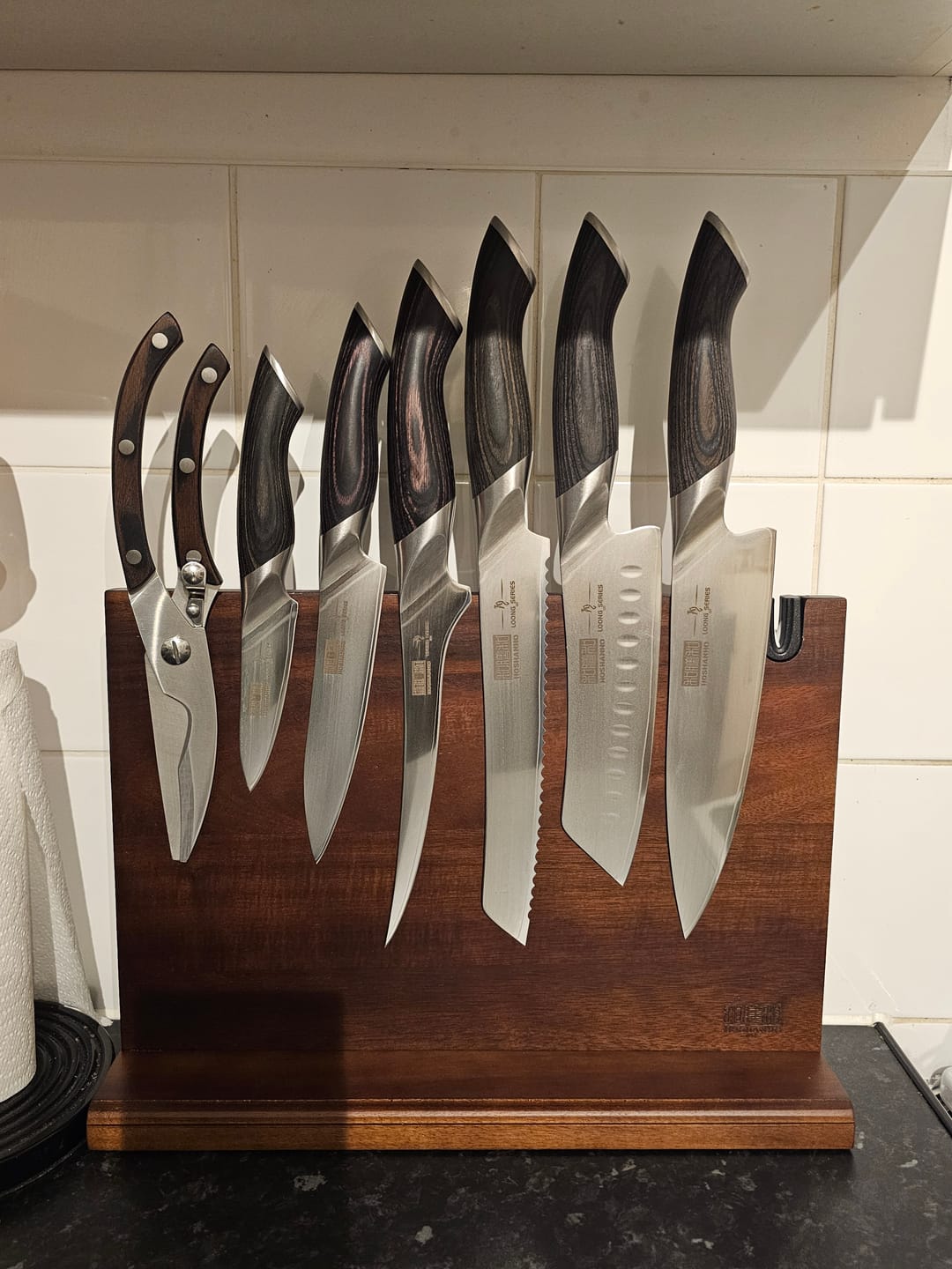 Customer photo review of 9-Piece Chef Knife Set with Block
