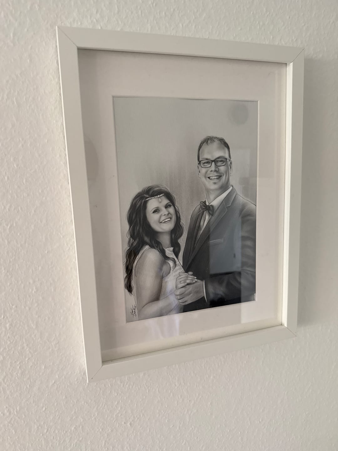 Customer photo review of Portrait Zeichnen Lassen vom Foto - 100% handgezeichnet nach Vorlage