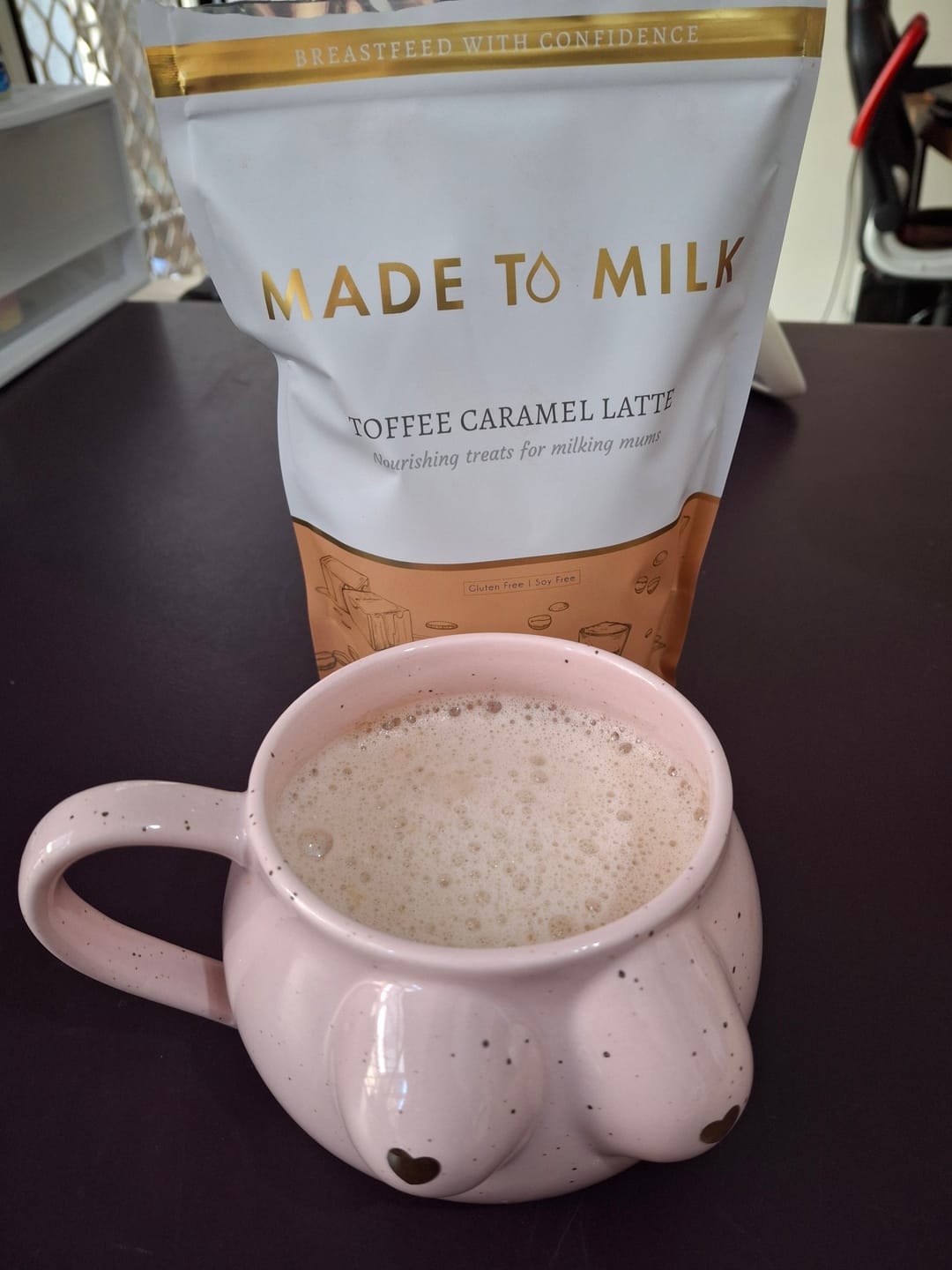 Customer photo review of Toffee Caramel Latte - GF