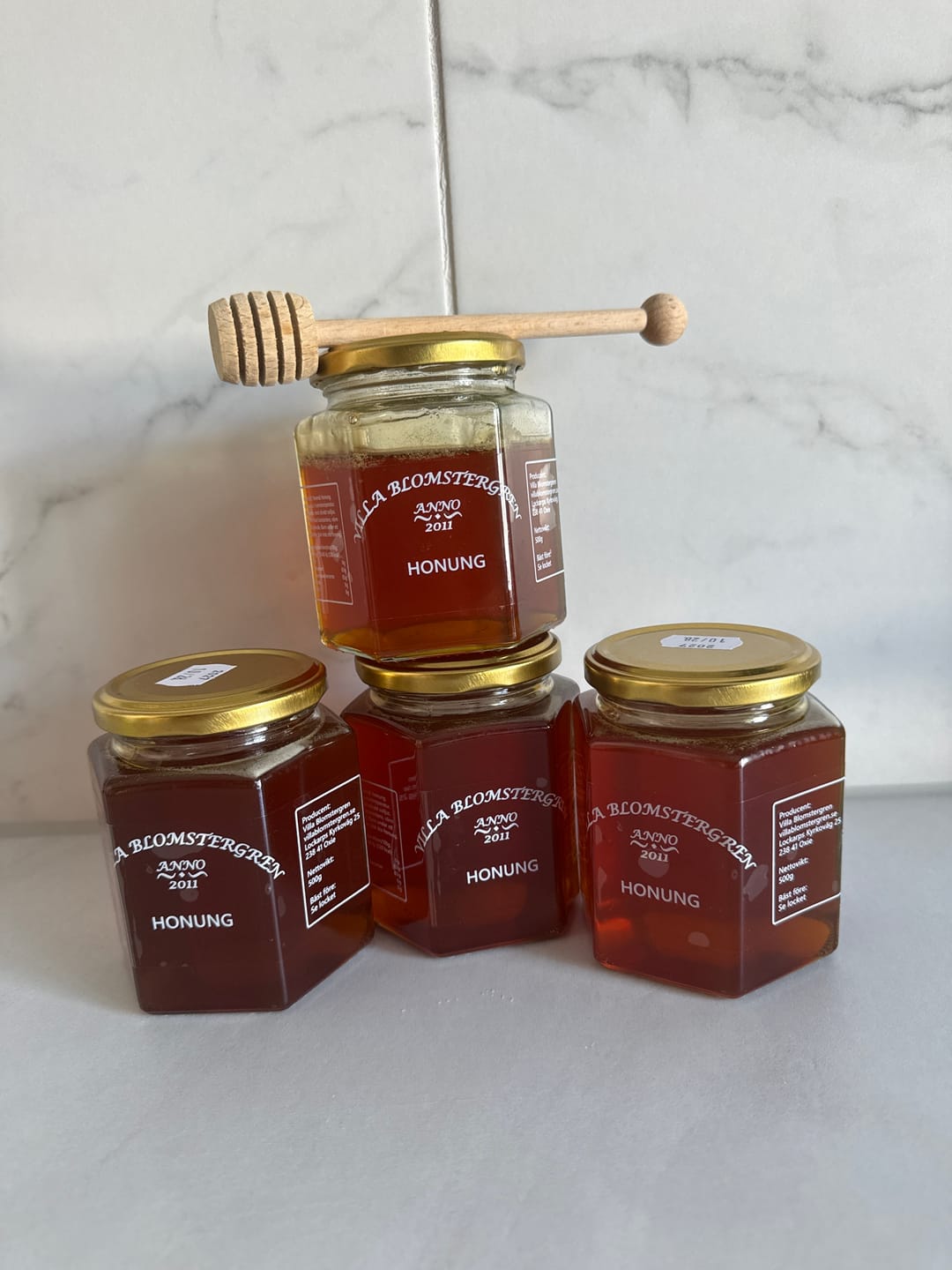 Customer photo review of Flytande honung 2 kg (4×500 g) – Svensk RAW honung
