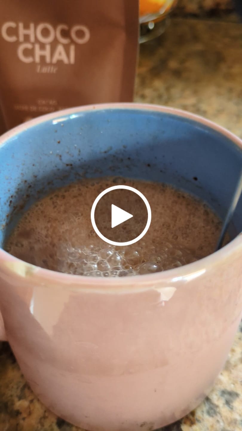 Customer video review of Choco Chai Latte