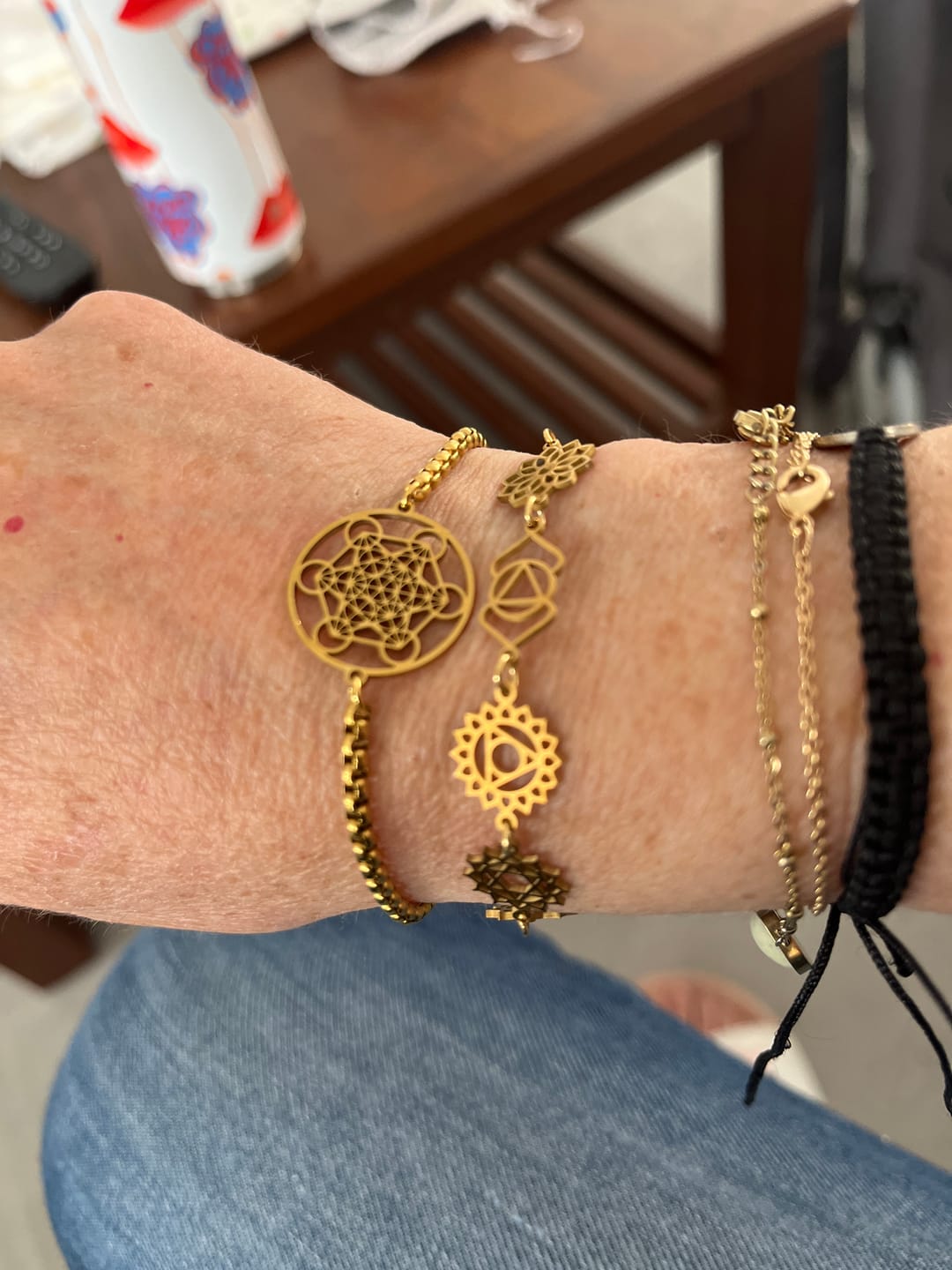 Customer photo review of Bracelet "Alignement" – Symboles des 7 Chakras