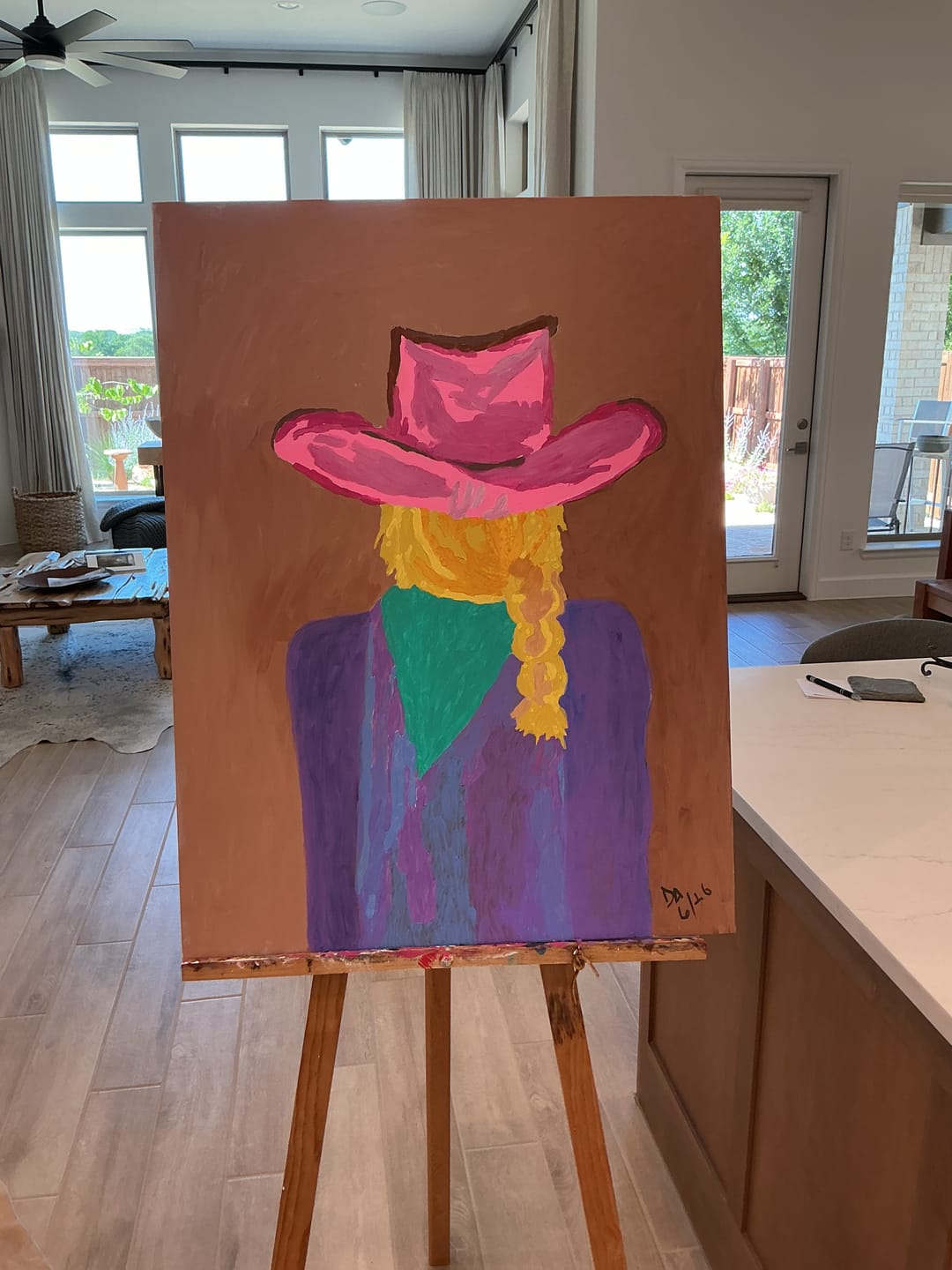 Customer photo review of Custom Paint by Numbers Kit for Personalized Artwork