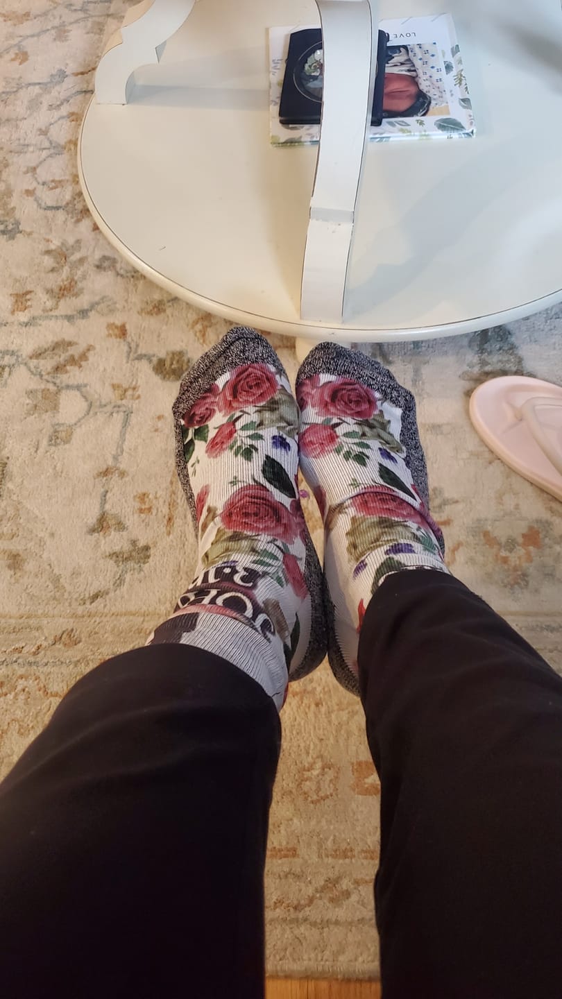 Customer photo review of God's Love (John 3:16) - Bible Verse Crew Socks