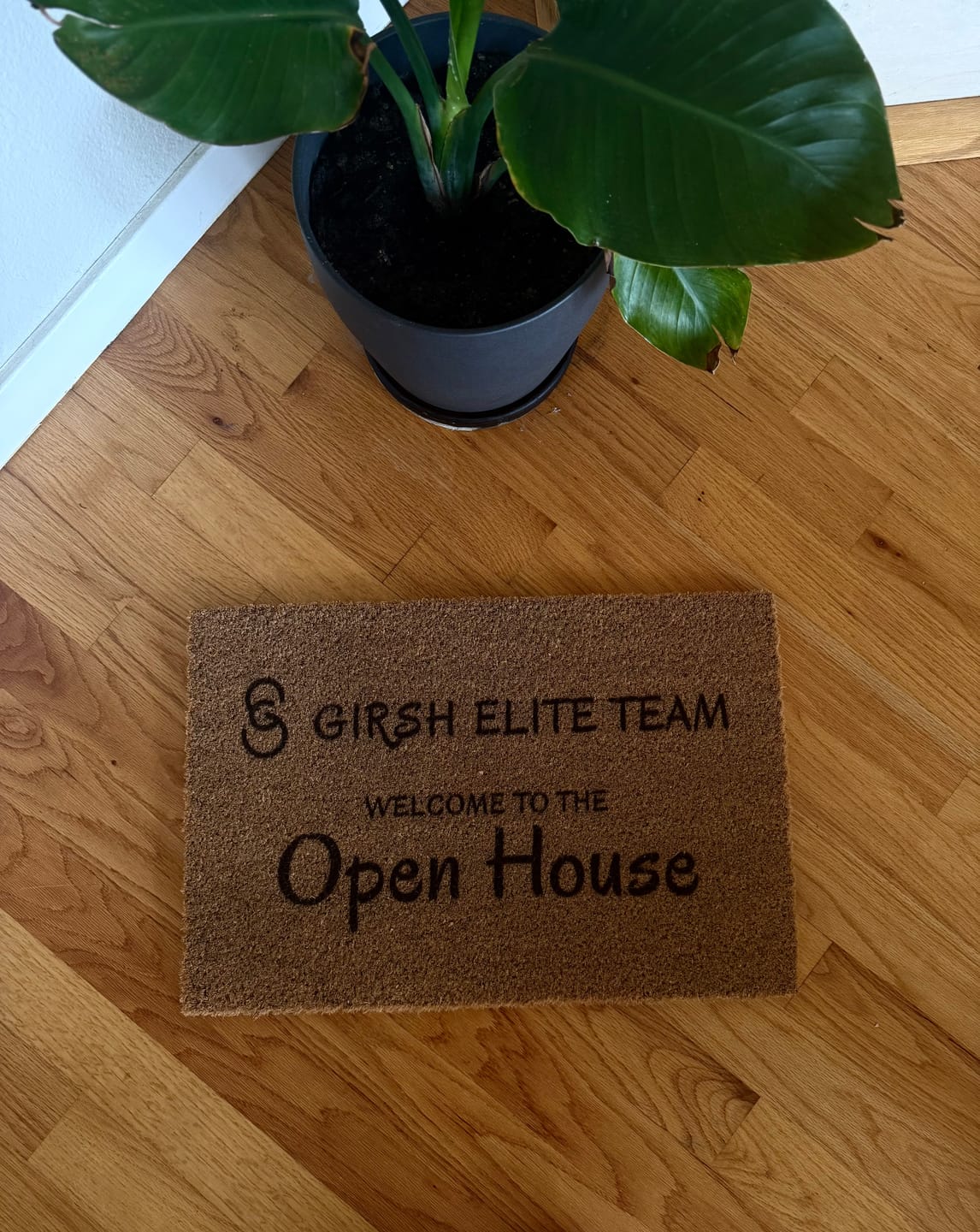 Customer photo review of Fully Personalized Entryway Doormat with Font Options
