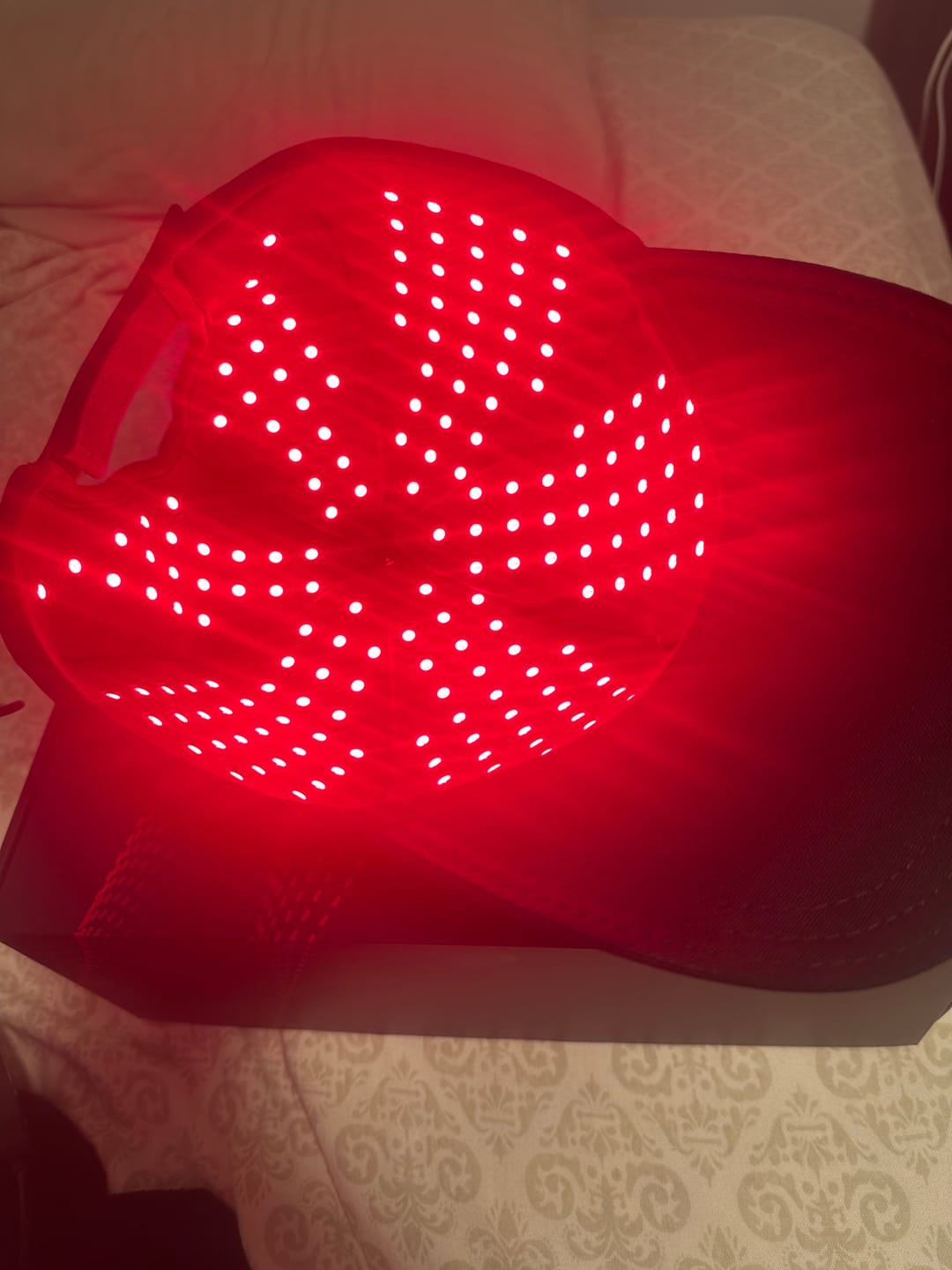 Customer photo review of Red Light Therapy Cap with 940nm