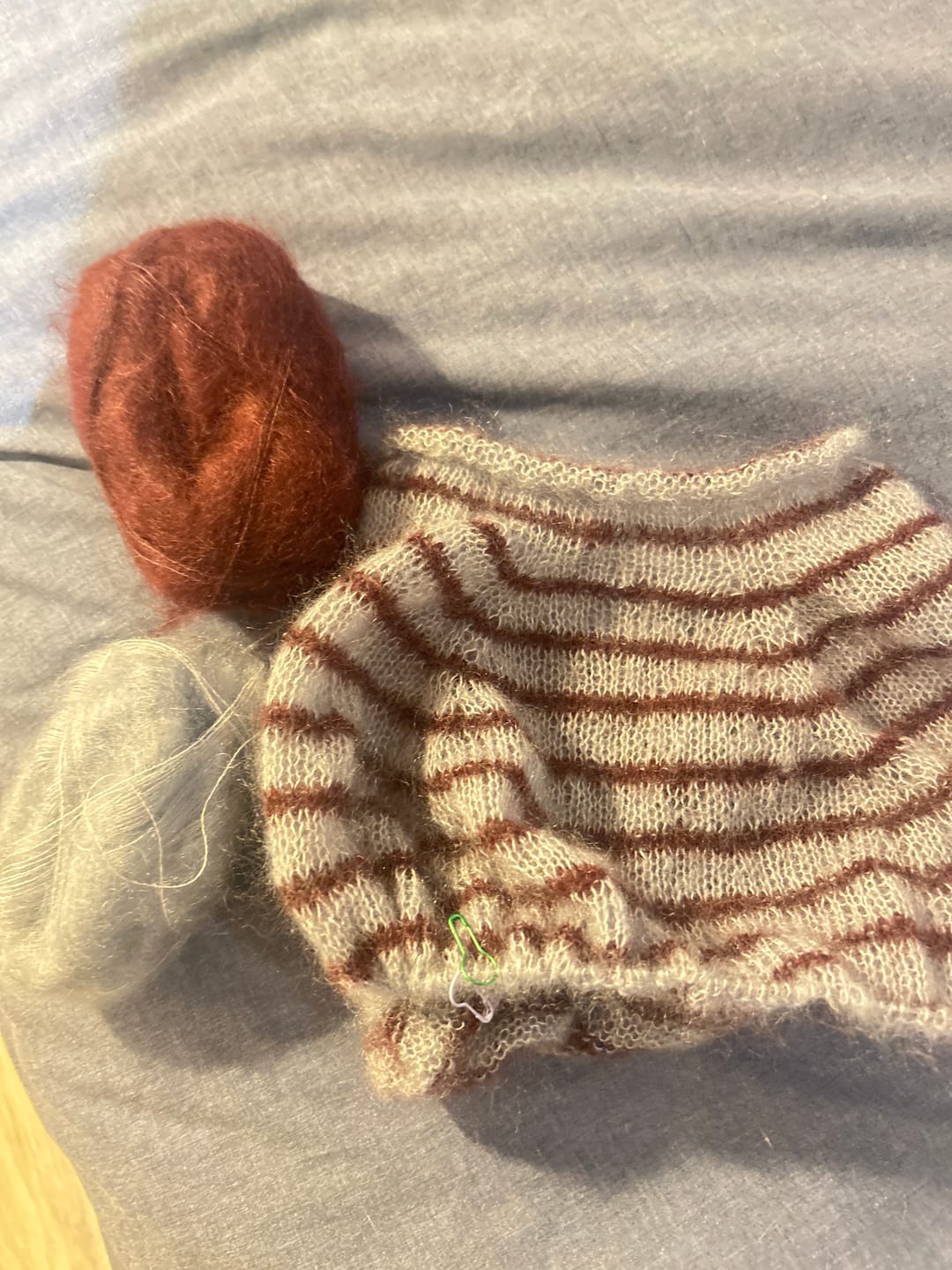 Customer photo review of Silk Mohair  (75% Kid Mohair / 25% Seda)
