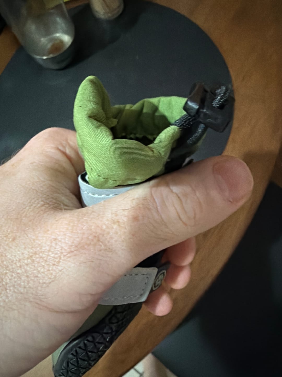 Customer photo review of Dog Rainboots, Waterproof Dog Shoes - Green