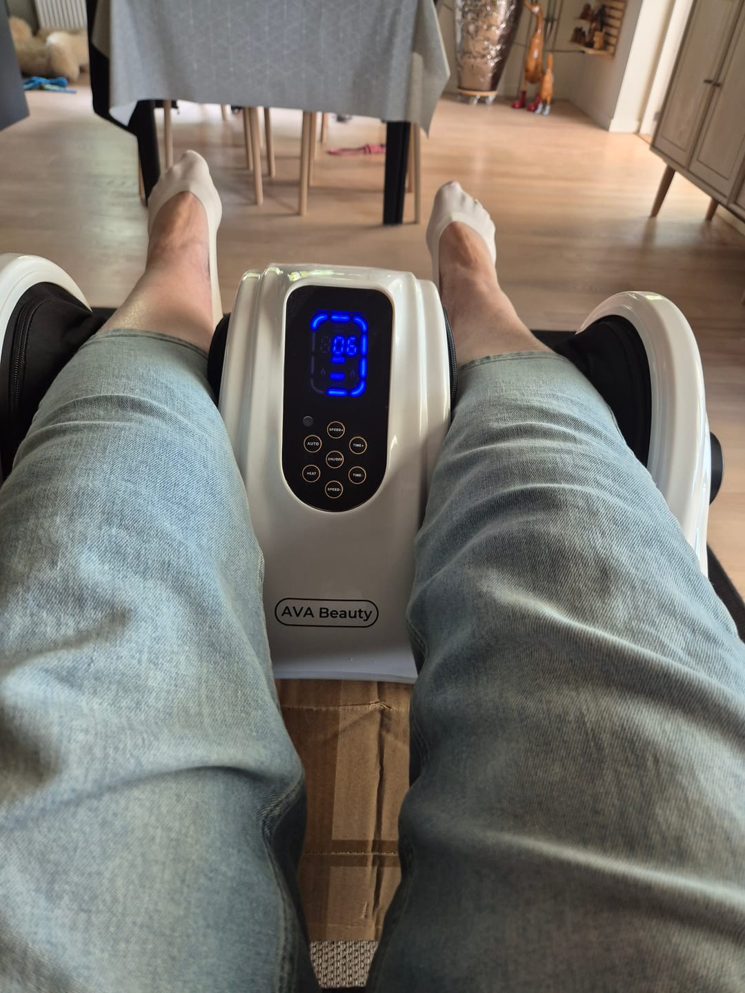Customer photo review of Fod- og lægmassageapparat med fjernbetjening