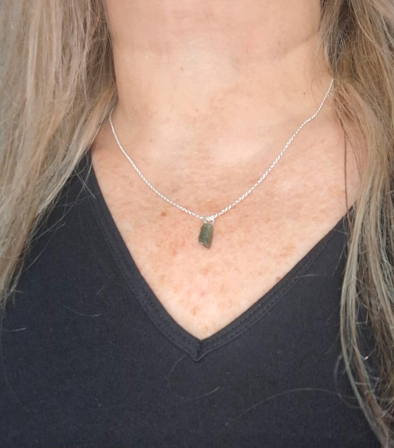 Customer photo review of Colgante Moldavita Gancho | Buena suerte - Espiritualidad