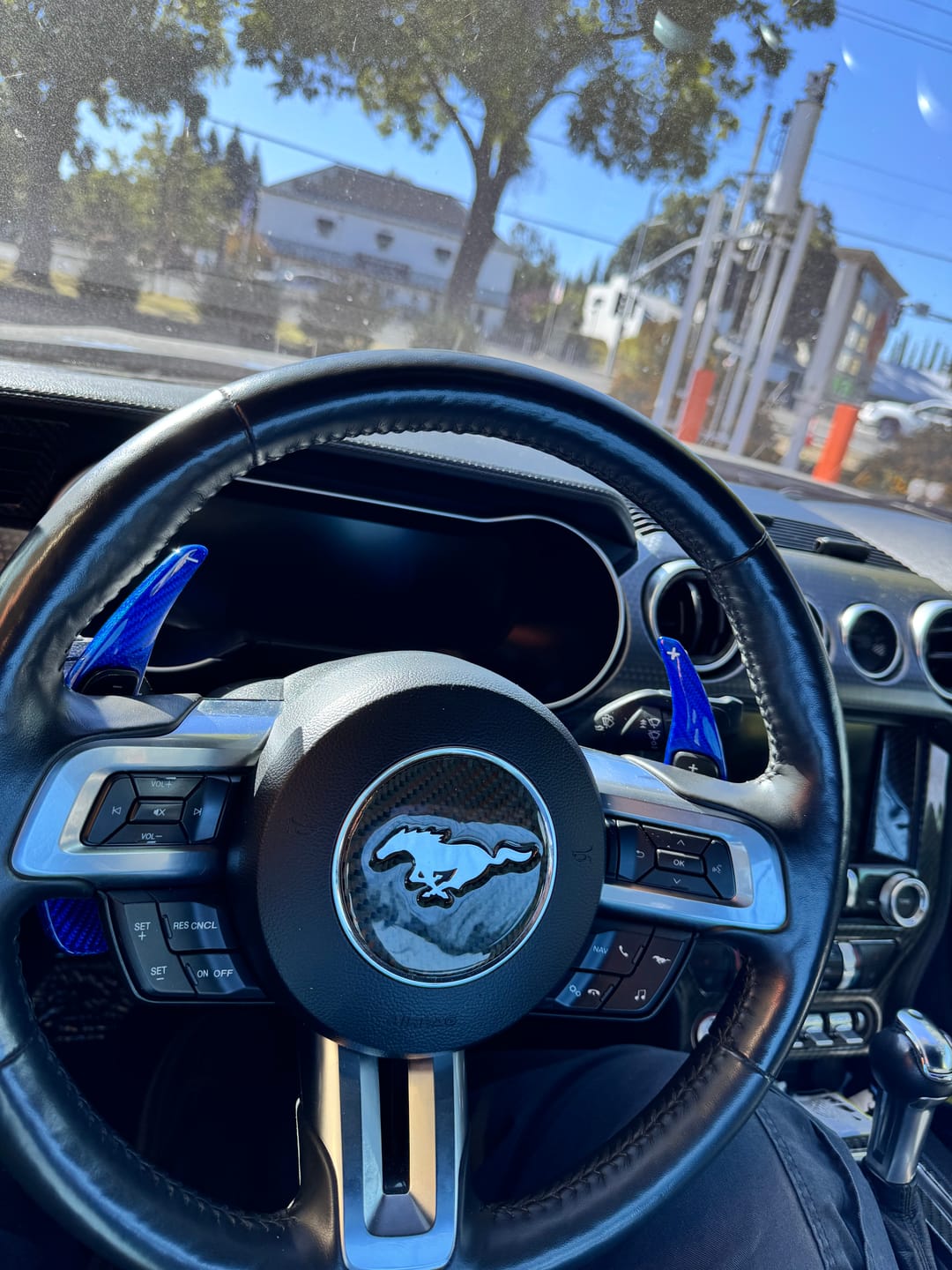 Customer photo review of Mustang 2015-2023 Carbon Fiber Paddle Shifter Extensions