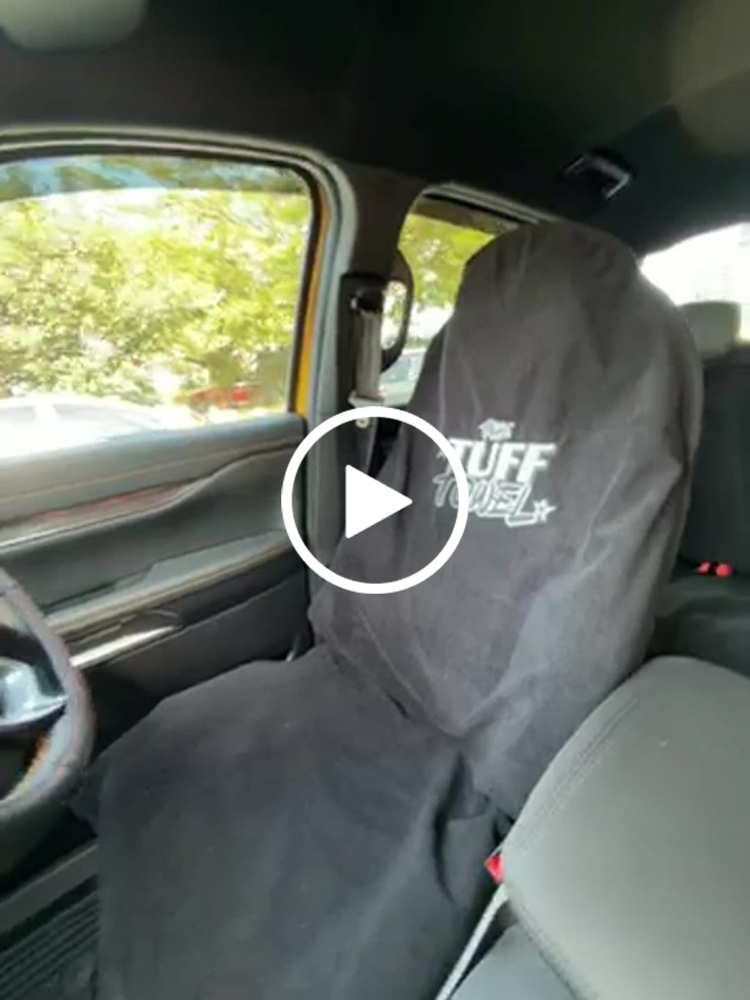 Customer video review of Waterproof Backseat Car Towel Seat Cover