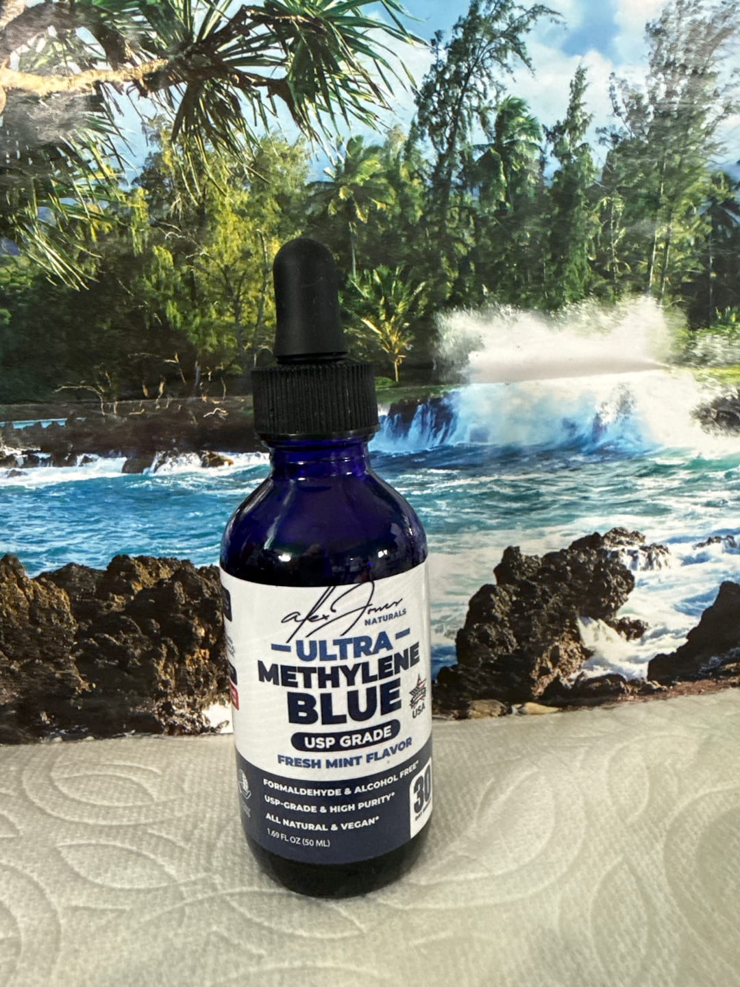Customer photo review of Ultra Methylene Blue - Fresh Mint Flavor (50mL) (30 Servings)