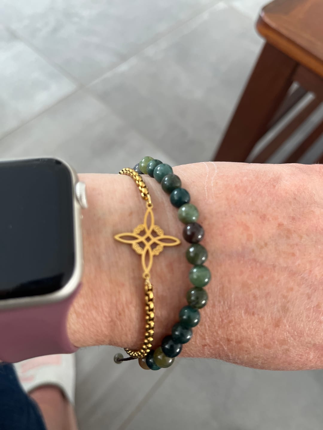 Customer photo review of Bracelet "Lien Sacré"- Noeud de Sorcière