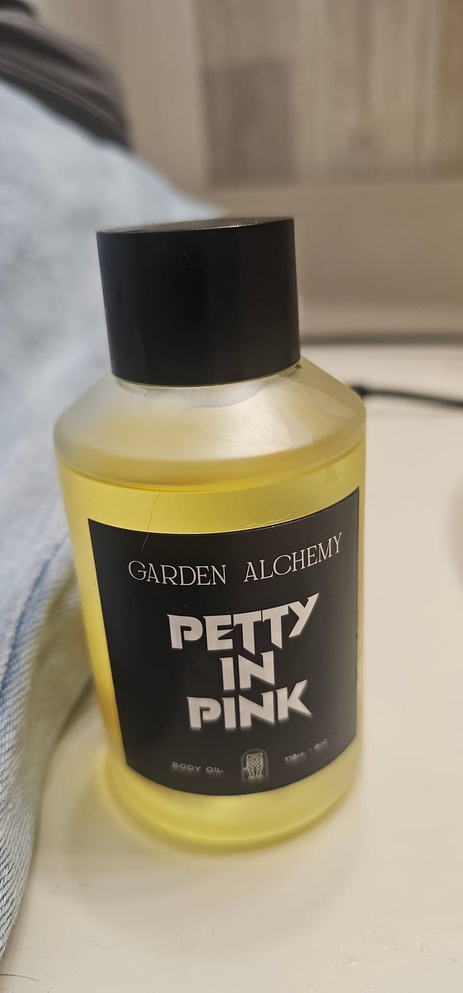 Customer photo review of PETTY IN PINK BODY OIL