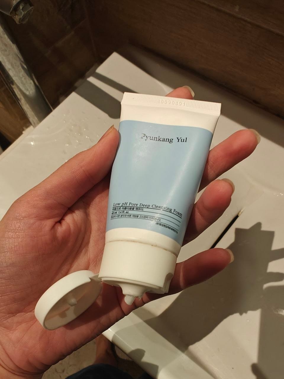 Customer photo review of Maigas putas sejas tīrīšanai Pyunkang Yul Low pH Pore Deep Cleansing Foam