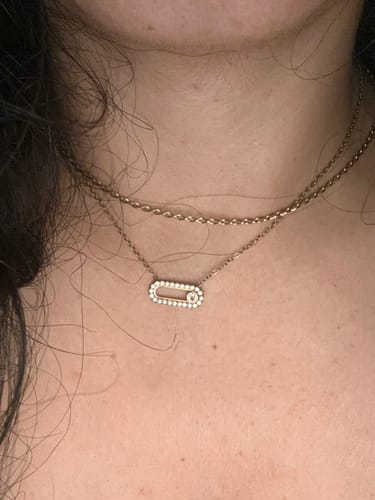 Customer photo review of Κολιέ Viral με σχέδιο 1 από Ανοιξείδωτο ατσάλι