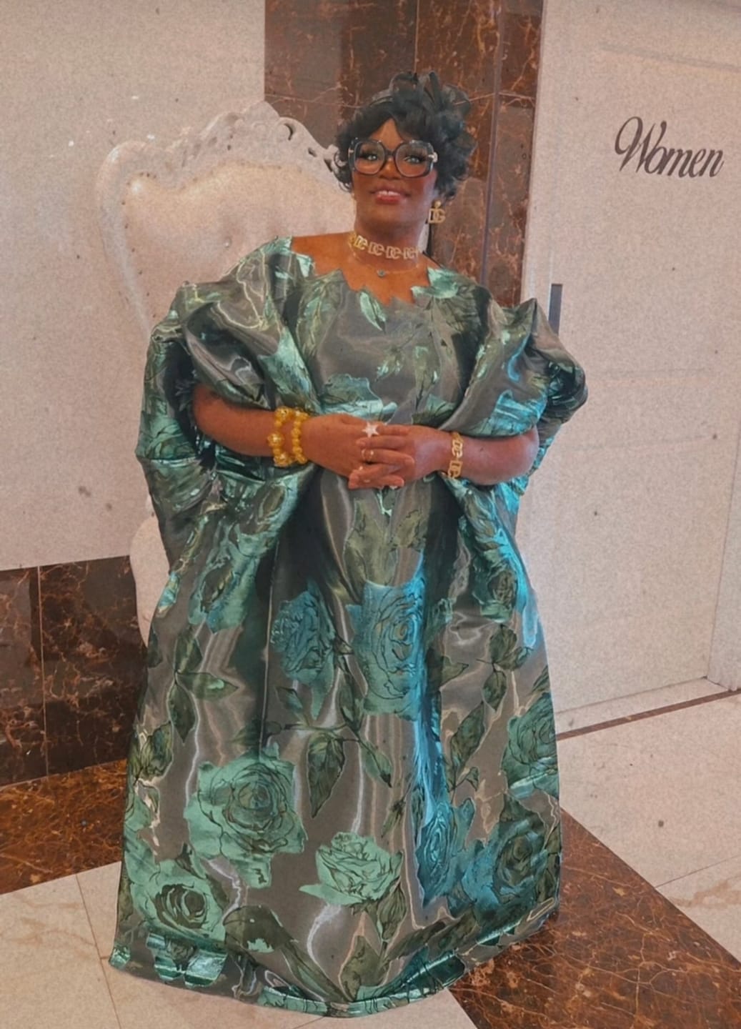 Customer photo review of Vicky Metallic Boubou