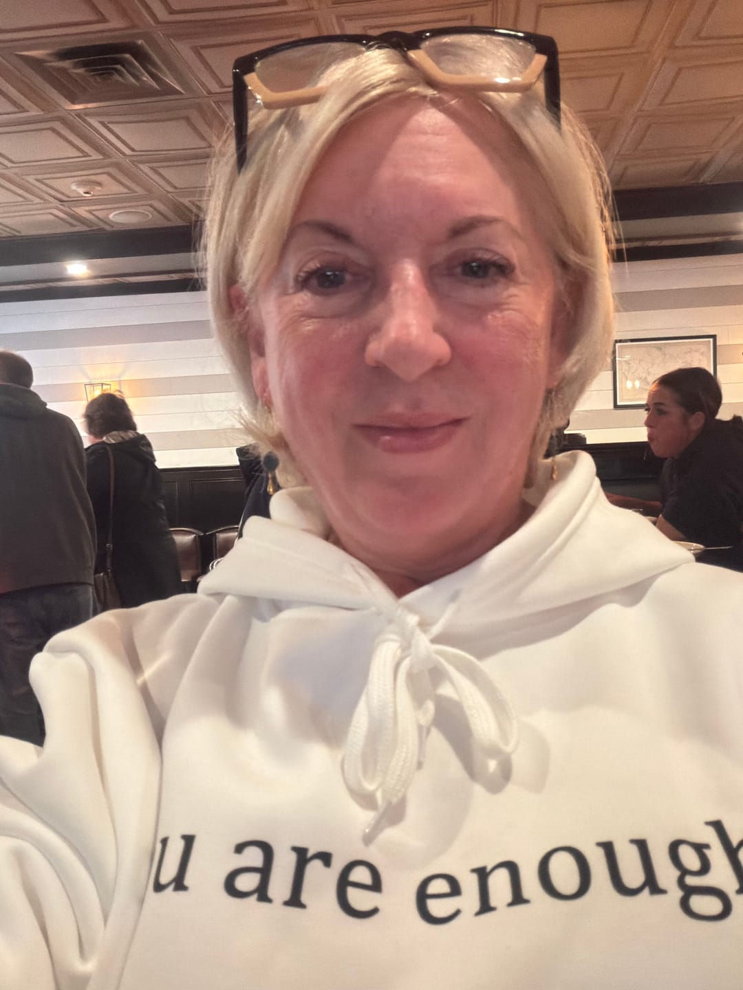 Customer photo review of The Original 'Dear Person Behind Me' Hoodie