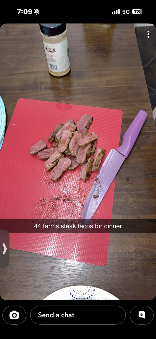 Customer photo review of Steak Lover's Bundle