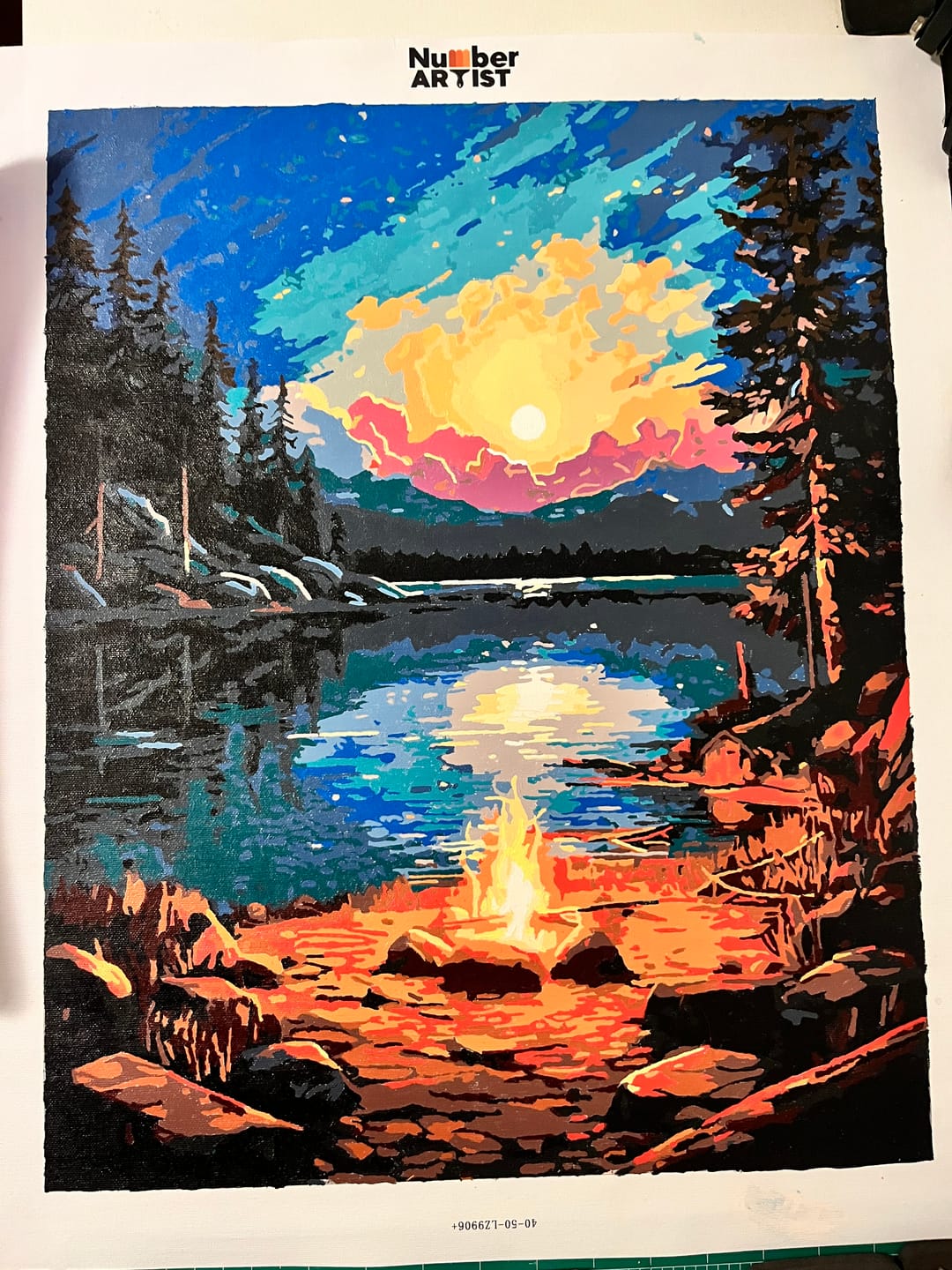 Customer photo review of Night by the Lakeside