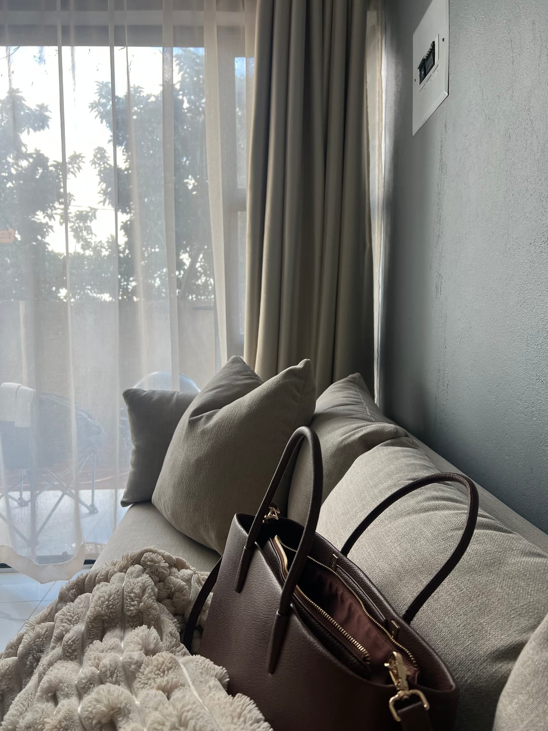 Customer photo review of Seasonal Scatter Cushion - Slouch Oat Milk *