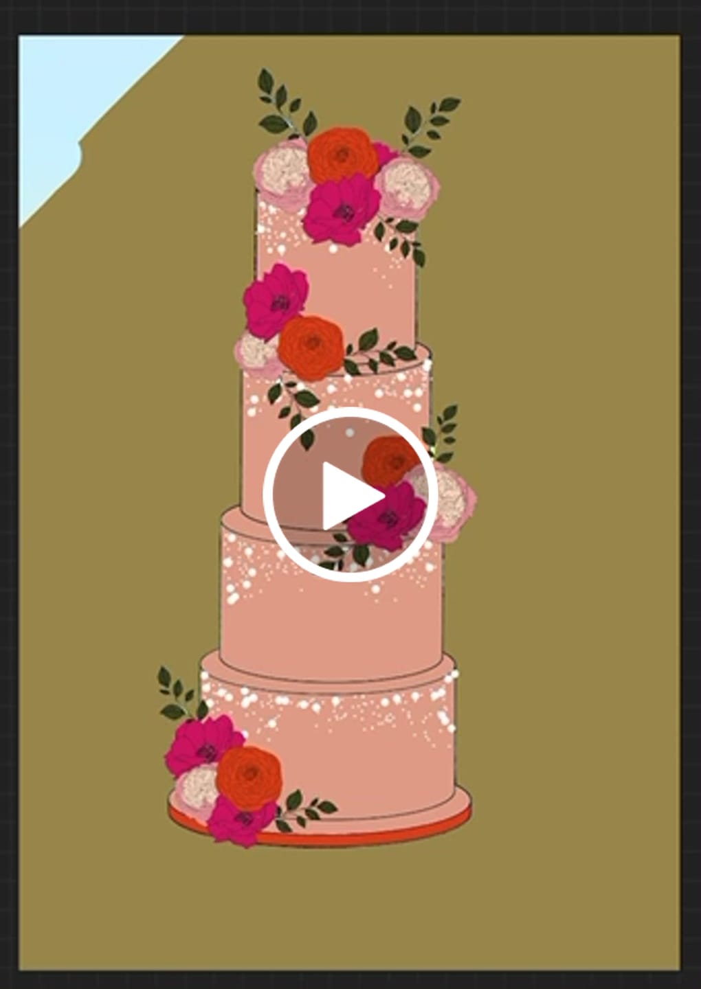 Customer video review of Digital Cake Sketching - Textured Rolling Pins - Artisan - Procreate Stamps
