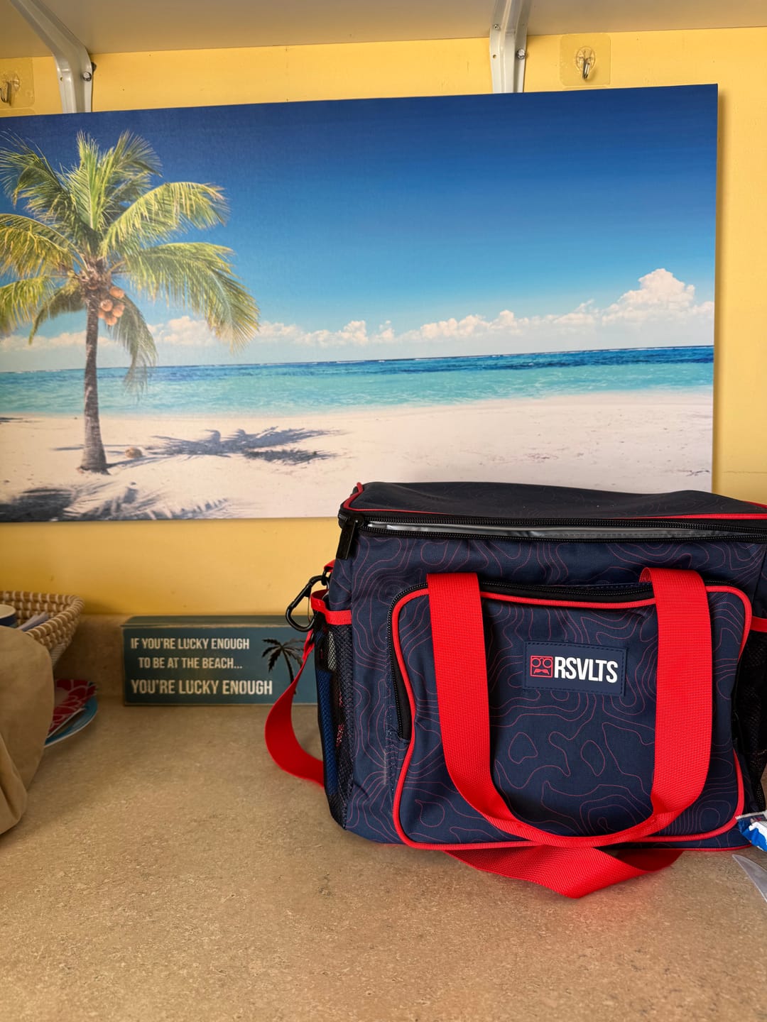 Customer photo review of Navy Topo – Cooler Bag