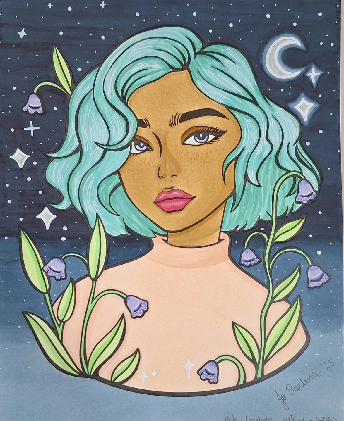 Customer photo review of Ohuhu Double-Sided Bleedproof Coloring Book