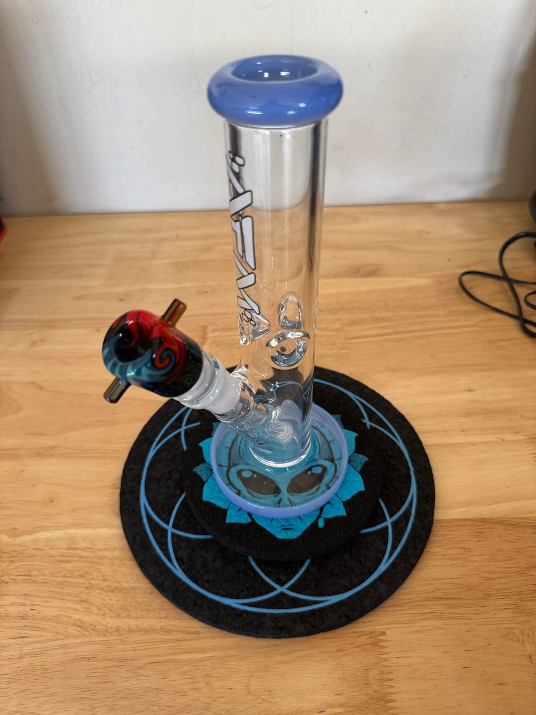 Customer photo review of 5" AFM Alien Head Circle Mood Mat