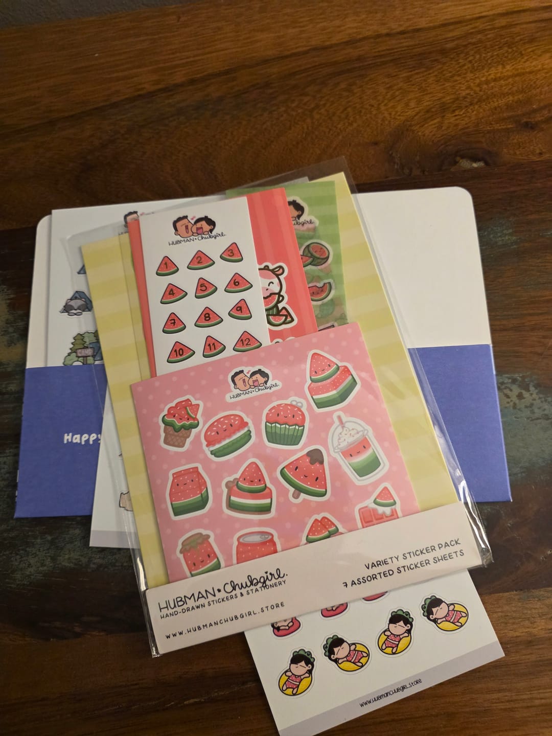 Customer photo review of Summer Watermelons Variety Sticker Pack