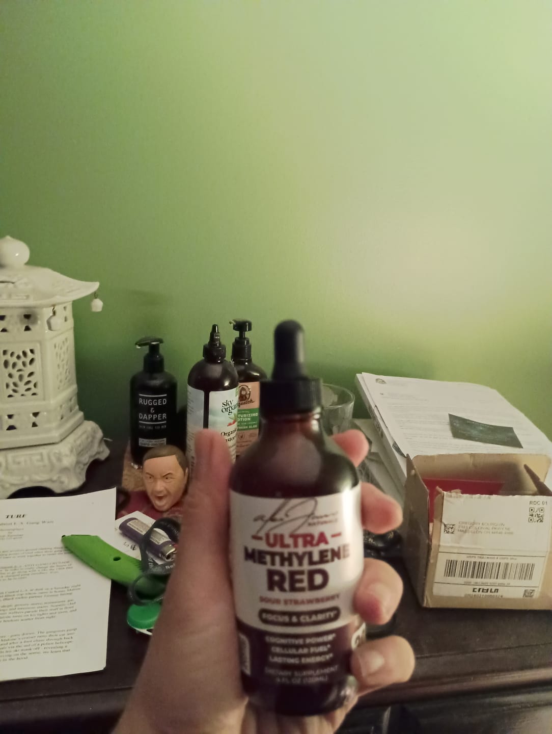 Customer photo review of The Ultra Methylene Red - Sour Strawberry (120ML) (30 Servings)