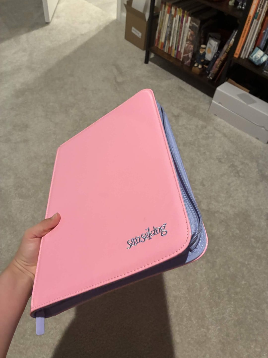 Customer photo review of Coral Binder Series - PU Leather Zipper 9-Pocket Coral Pink