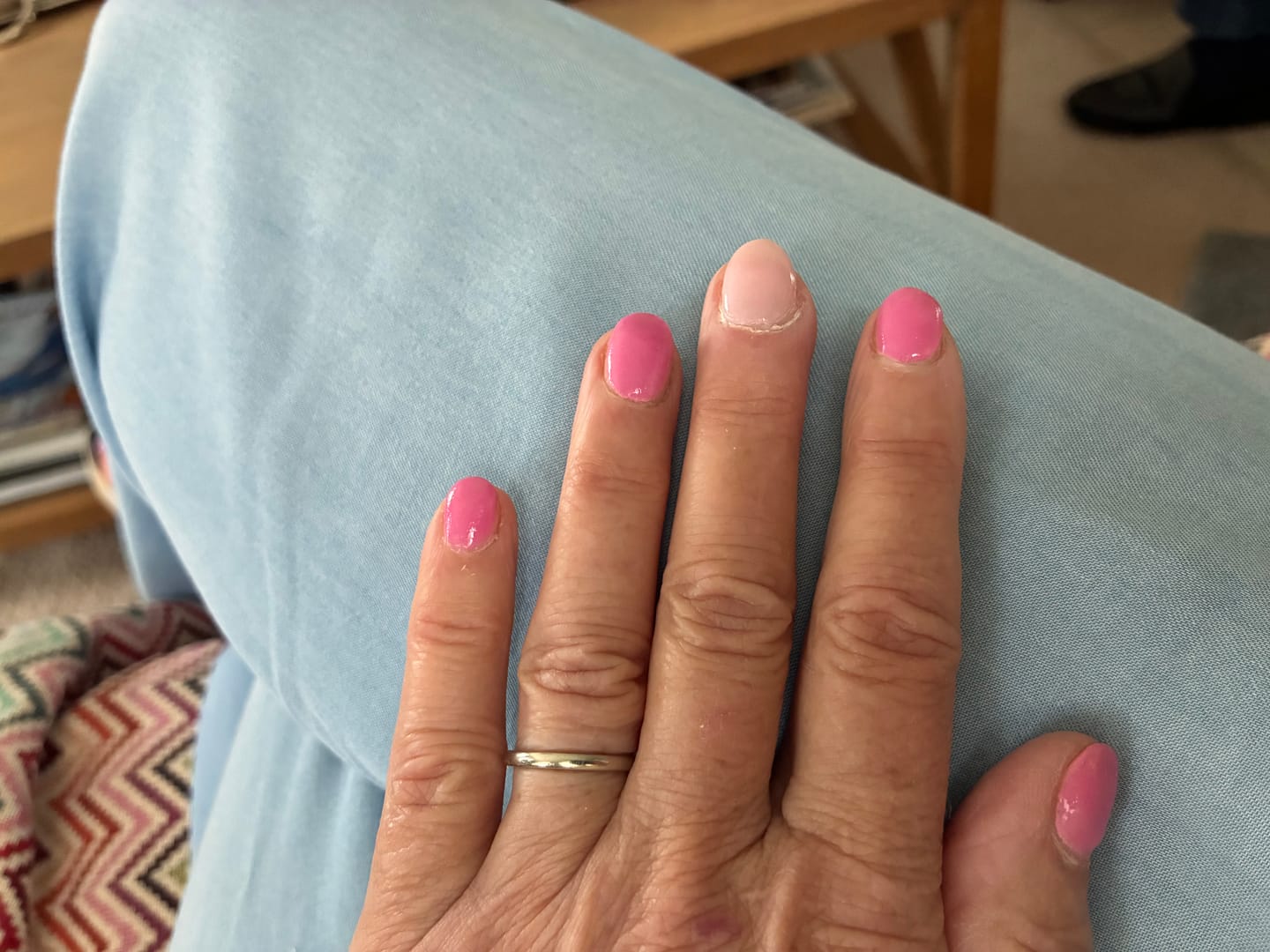 Customer photo review of Persian Pink Dipping Powder