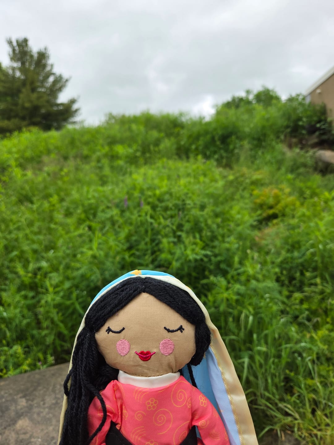 Customer photo review of Our Lady of Guadalupe Rag Doll