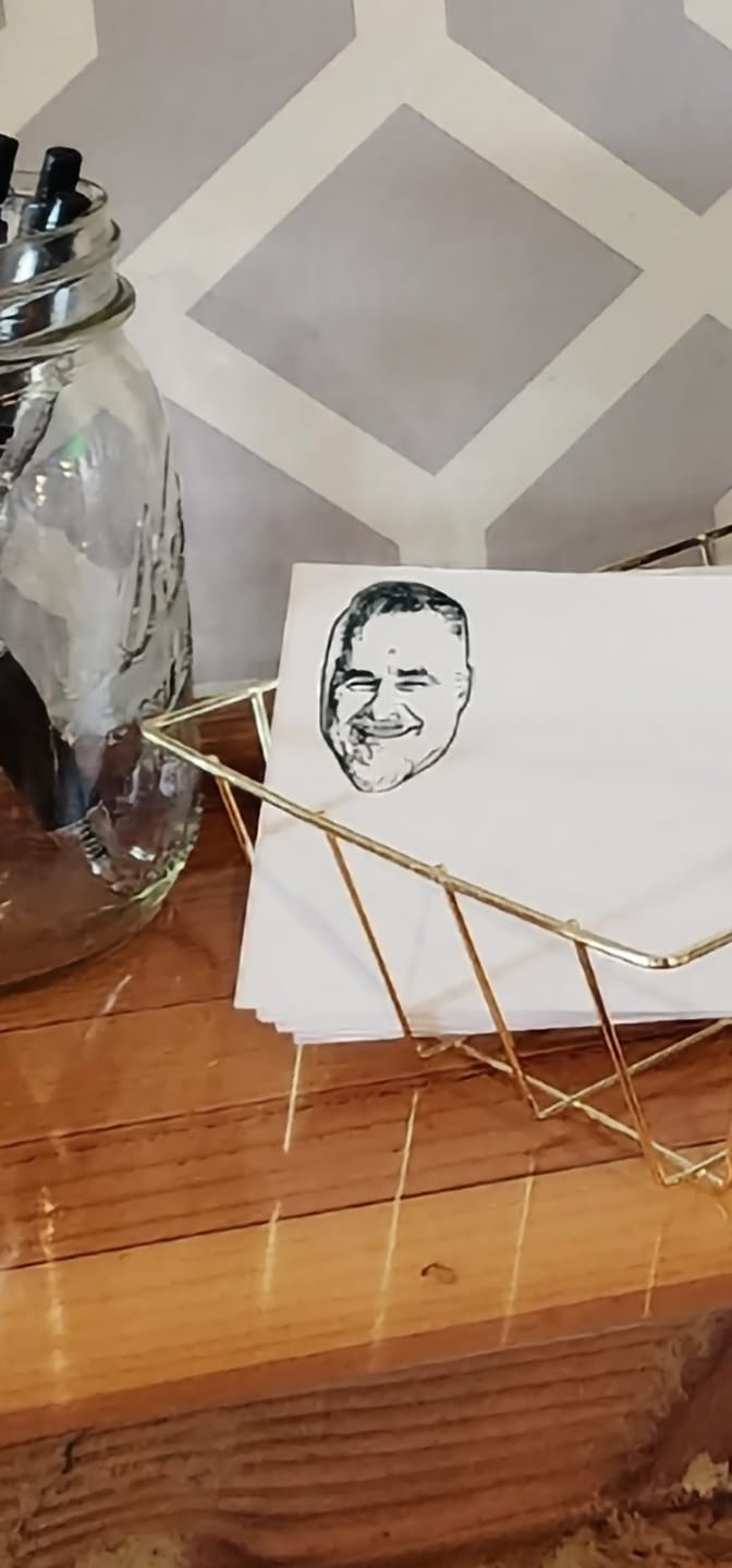 Customer photo review of Rubber Stamp ﹘ Wood stamp no handle / min. 0.7" ﹘ US