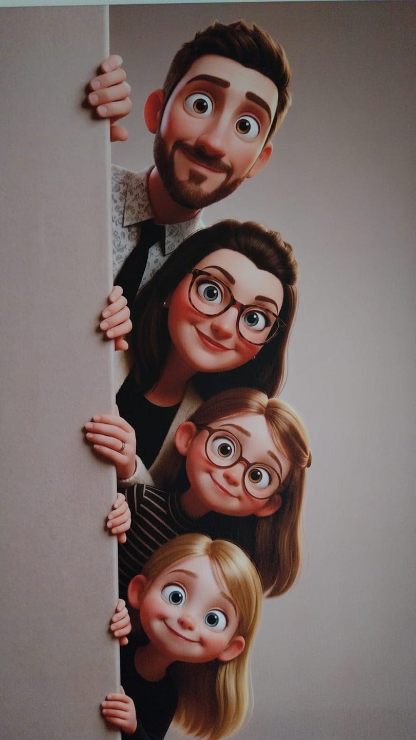 Customer photo review of Toile personnalisée - Cœur animé