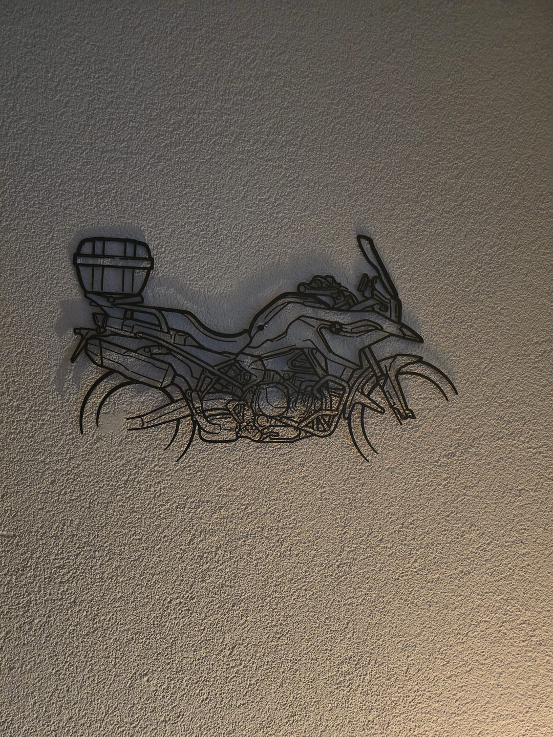 Customer photo review of Your Custom Bike Silhouette Metal Wall Art Service