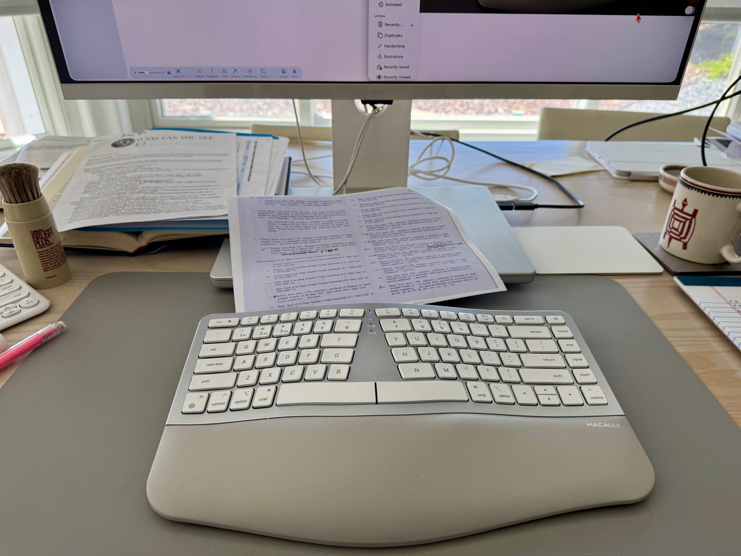 Customer photo review of Compact Ergonomic Keyboard