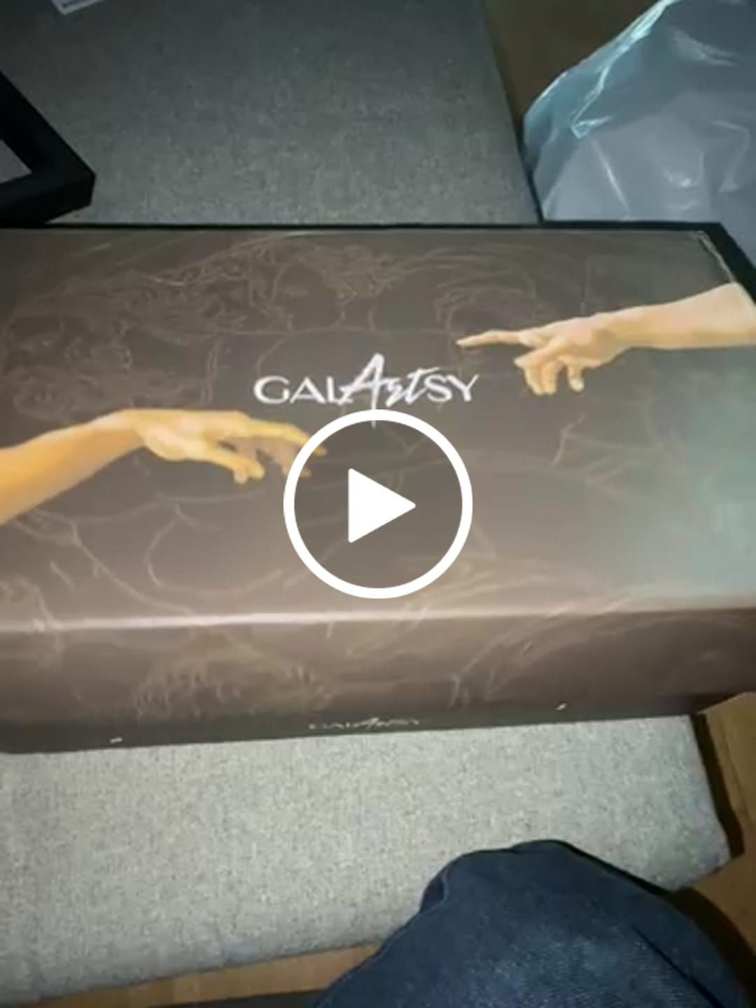 Customer video review of The Creation of Adam Sneakers