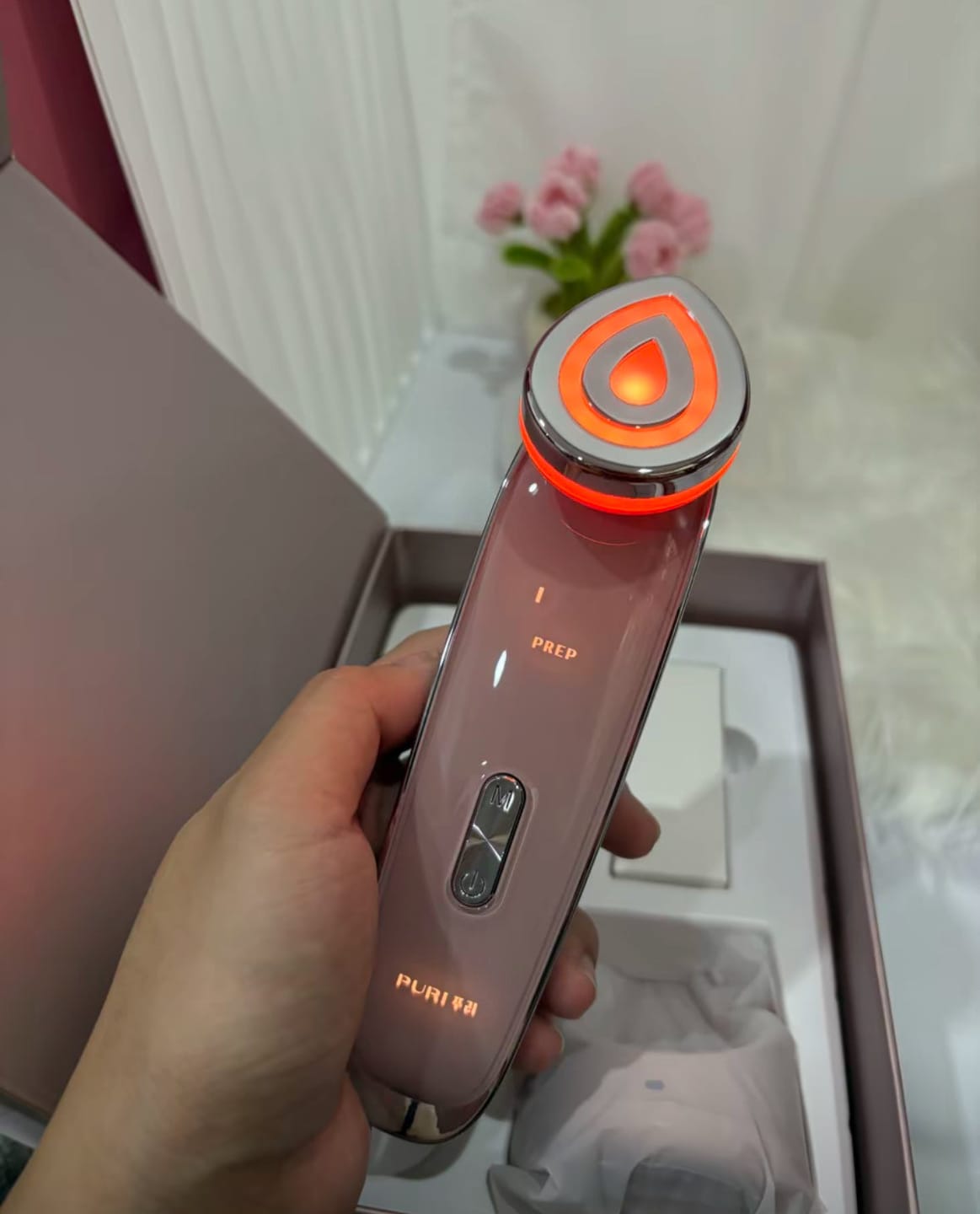 Customer photo review of PURI AURA PRO 4D เครื่องนวดดูแลผิวหน้า พร้อมฟังก์ชัน 4 โหมด Free Mini Lifting Gel