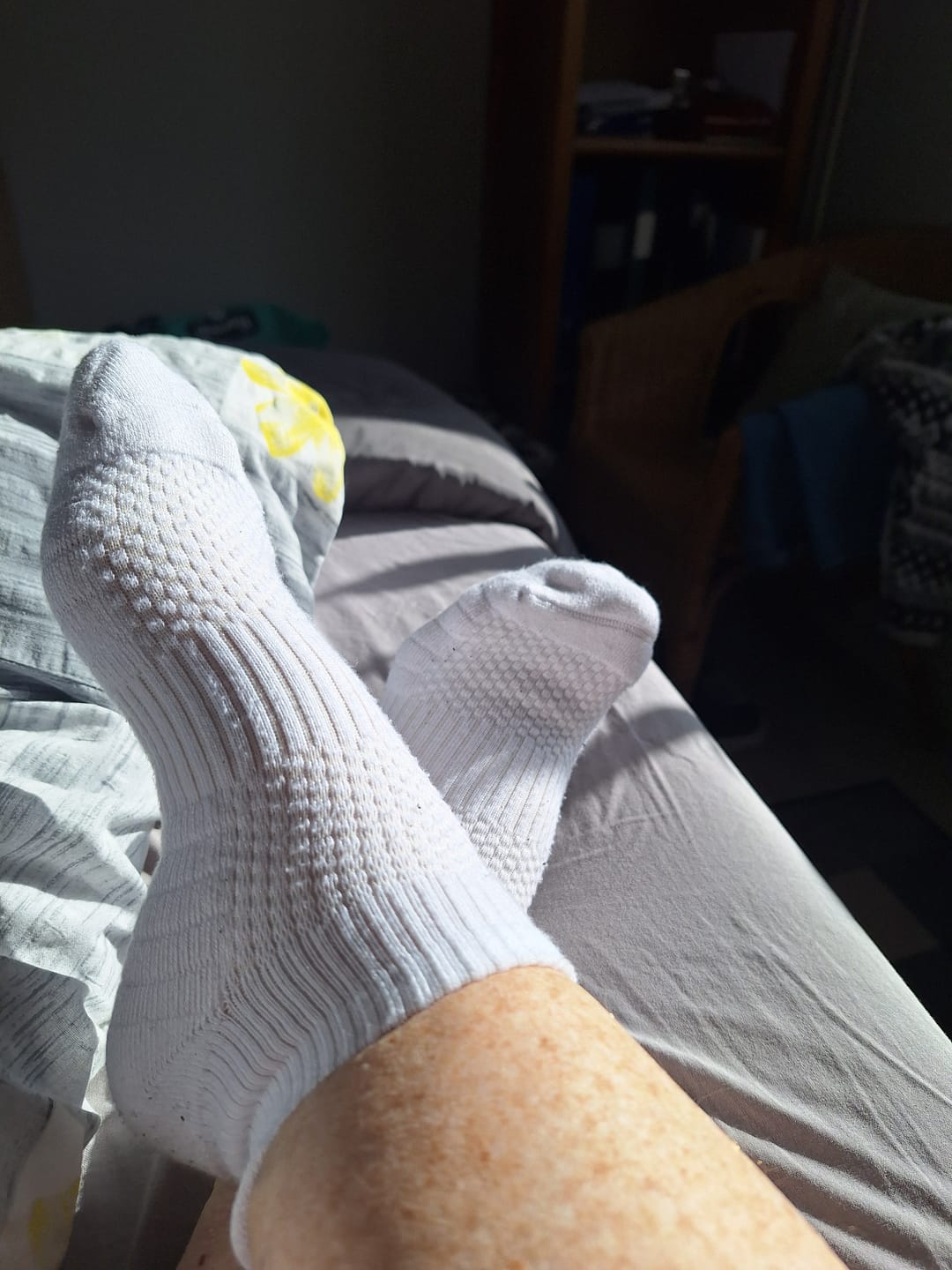 Customer photo review of Ankelstrumpor i bambu med mild kompression